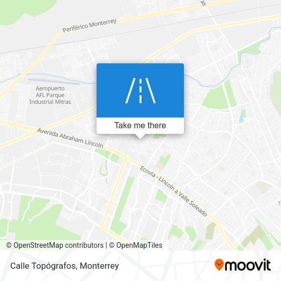 Calle Topógrafos map