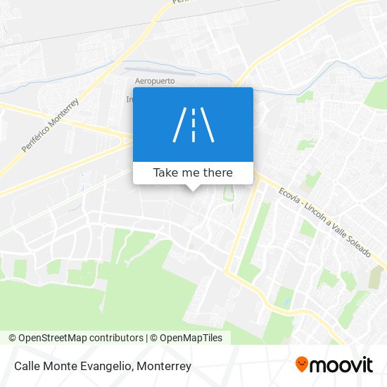 Calle Monte Evangelio map