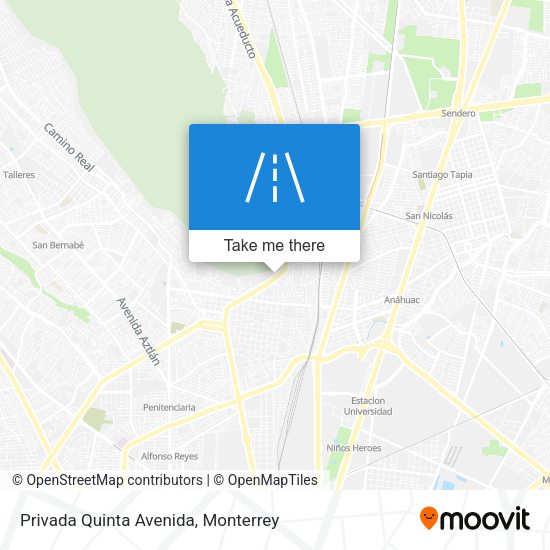 Mapa de Privada Quinta Avenida