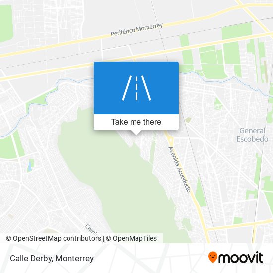 Calle Derby map