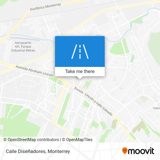Mapa de Calle Diseñadores