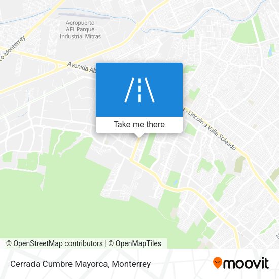 Mapa de Cerrada Cumbre Mayorca