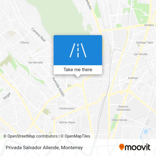 Mapa de Privada Salvador Allende