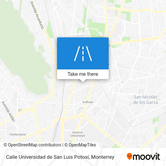 Calle Universidad de San Luis Potosí map