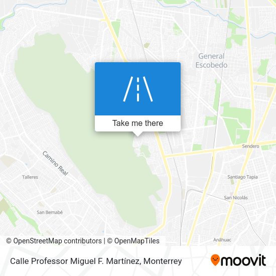 Mapa de Calle Professor Miguel F. Martínez