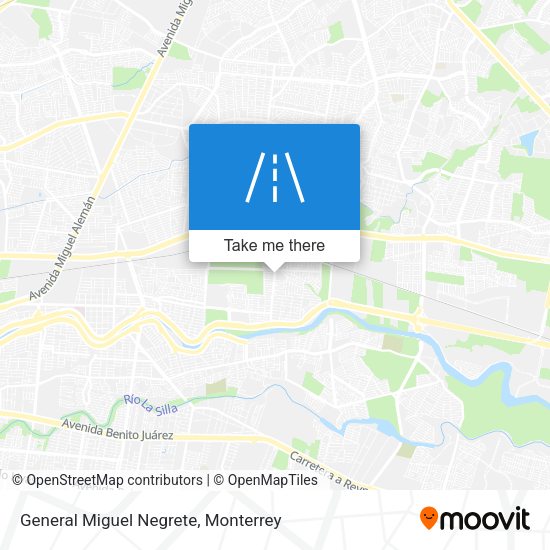 General Miguel Negrete map