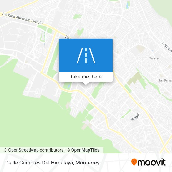Calle Cumbres Del Himalaya map