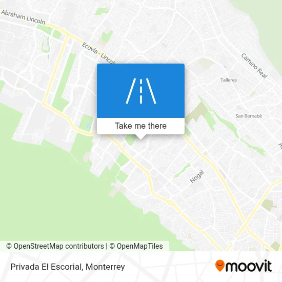 Privada El Escorial map