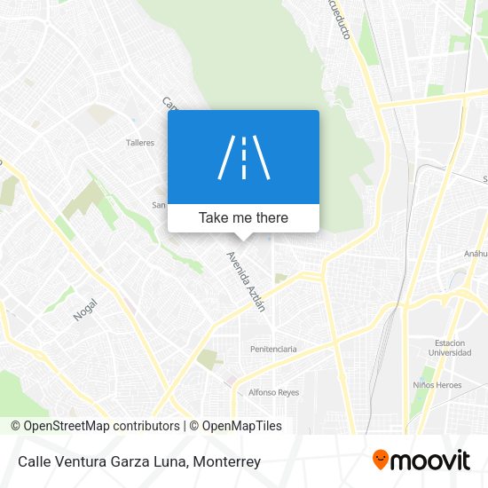 Calle Ventura Garza Luna map