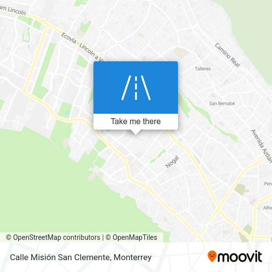 Mapa de Calle Misión San Clemente