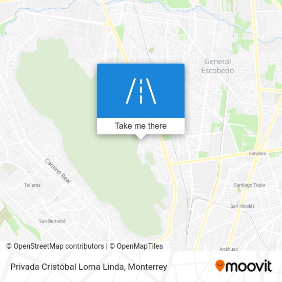 Privada Cristóbal Loma Linda map