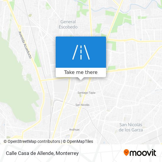 Mapa de Calle Casa de Allende