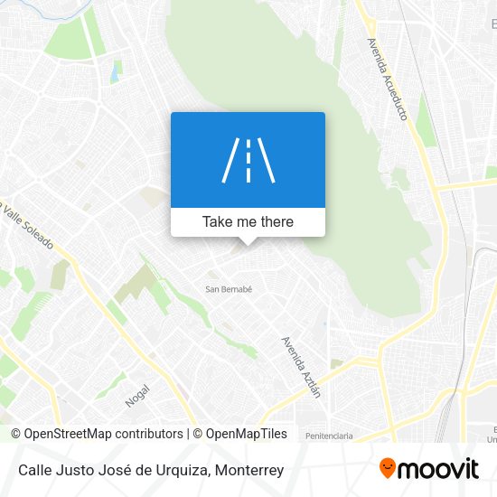 Mapa de Calle Justo José de Urquiza