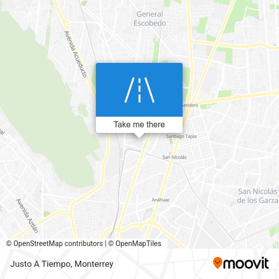 Mapa de Justo A Tiempo