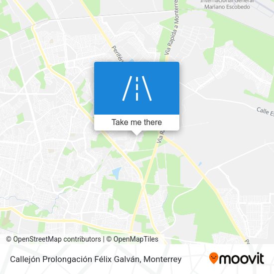 Callejón Prolongación Félix Galván map