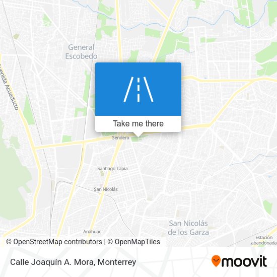 Calle Joaquín A. Mora map