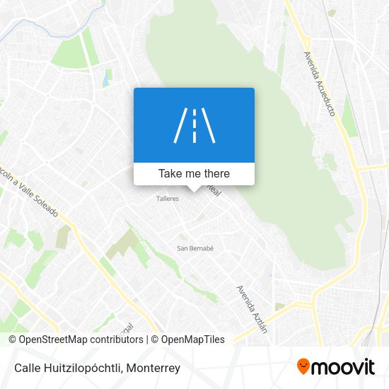 Mapa de Calle Huitzilopóchtli