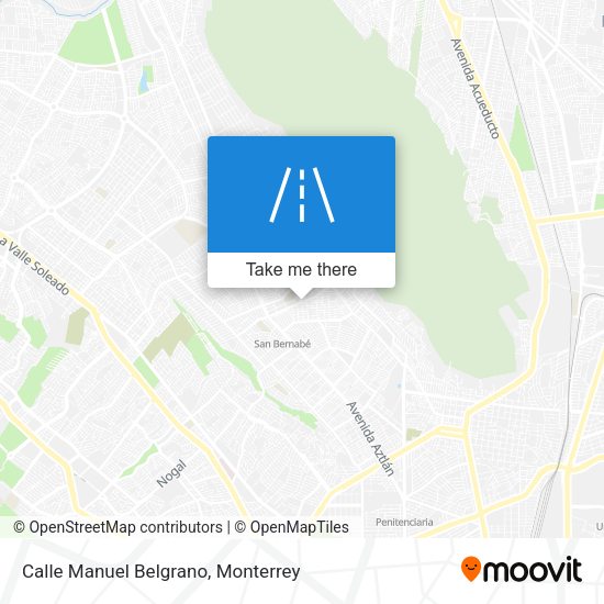 Mapa de Calle Manuel Belgrano