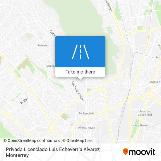 Privada Licenciado Luis Echeverría Álvarez map