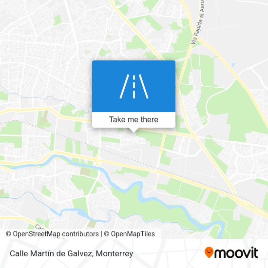 Mapa de Calle Martín de Galvez