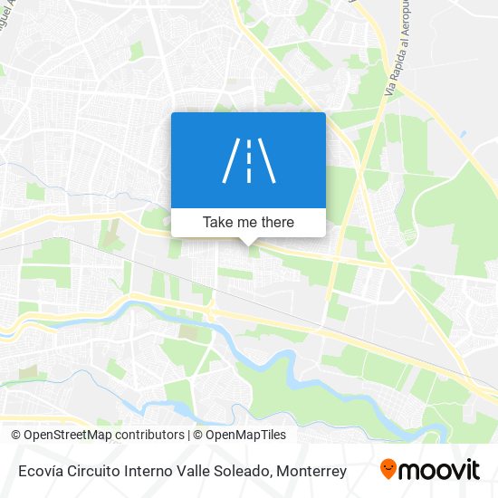 Mapa de Ecovía Circuito Interno Valle Soleado