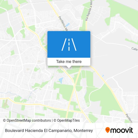 Boulevard Hacienda El Campanario map