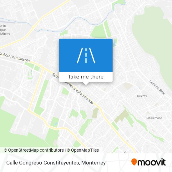 Mapa de Calle Congreso Constituyentes