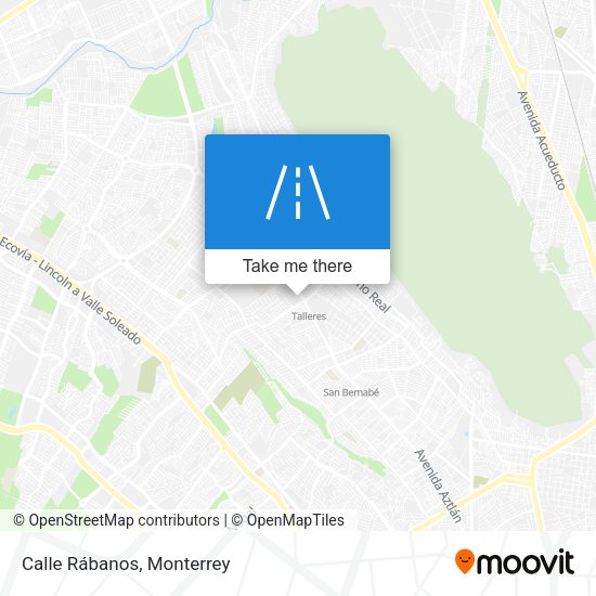 Mapa de Calle Rábanos