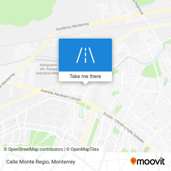 Mapa de Calle Monte Regio