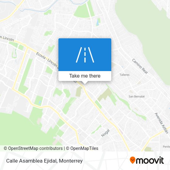 Calle Asamblea Ejidal map