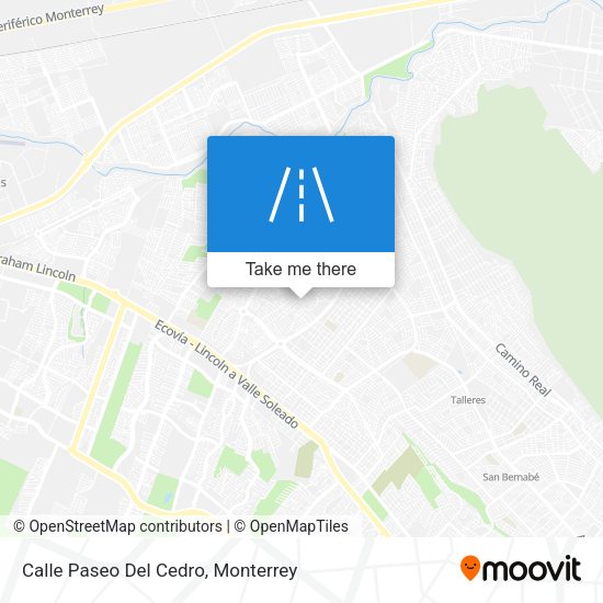 Mapa de Calle Paseo Del Cedro