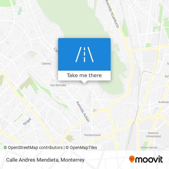 Mapa de Calle Andres Mendieta