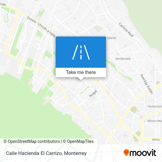 Mapa de Calle Hacienda El Carrizo