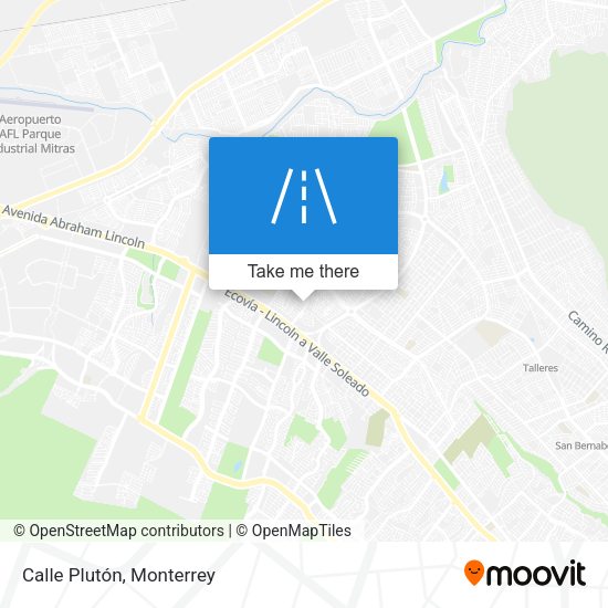 Mapa de Calle Plutón