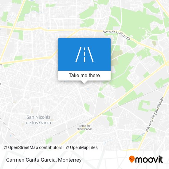 Carmen Cantú Garcia map