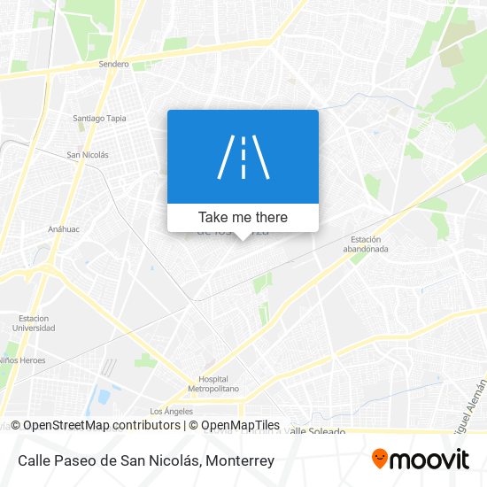 Mapa de Calle Paseo de San Nicolás