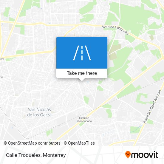 Mapa de Calle Troqueles