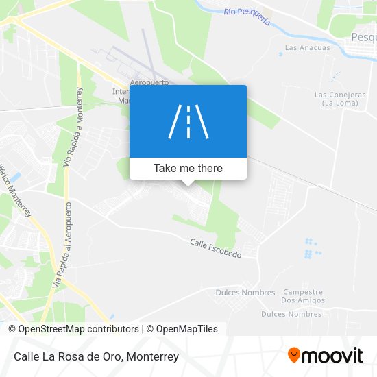 Mapa de Calle La Rosa de Oro