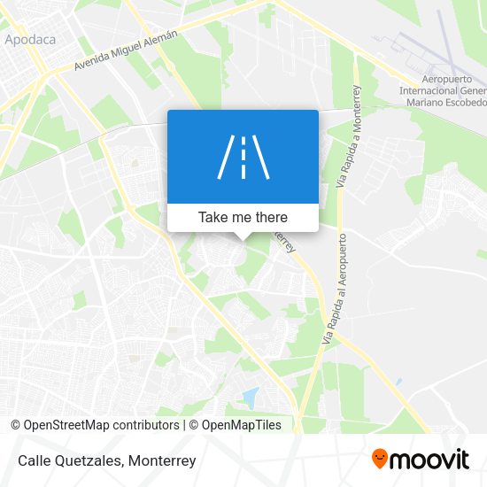 Mapa de Calle Quetzales