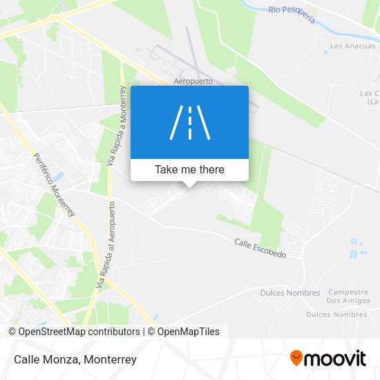 Mapa de Calle Monza