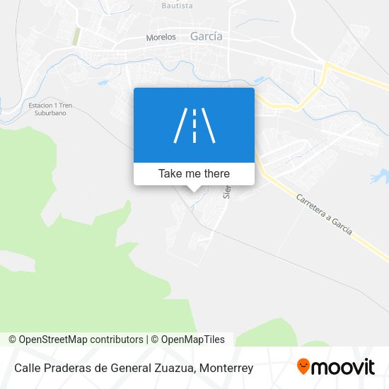Calle Praderas de General Zuazua map