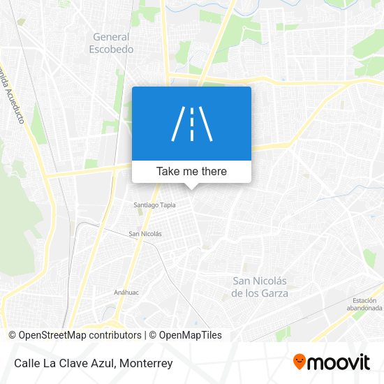 Mapa de Calle La Clave Azul