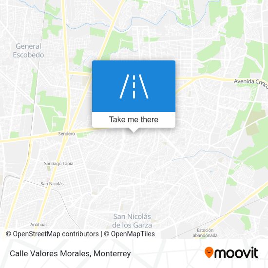 Calle Valores Morales map