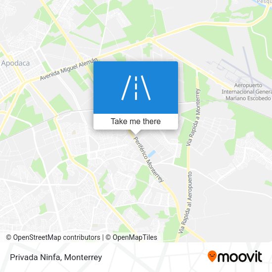 Mapa de Privada Ninfa