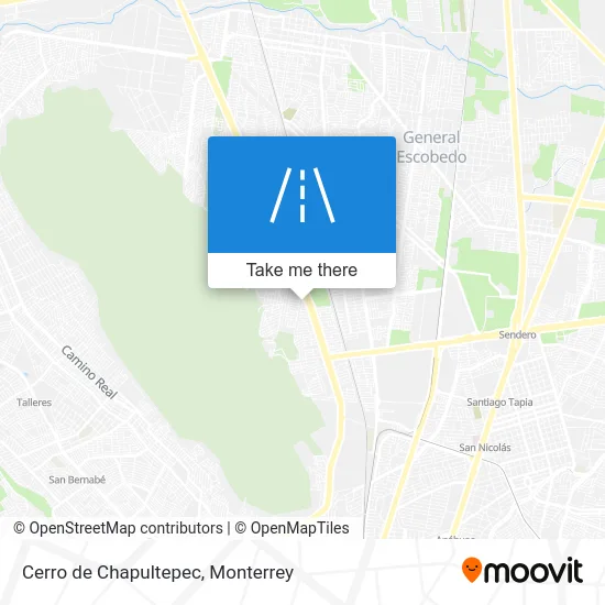 Cerro de Chapultepec map