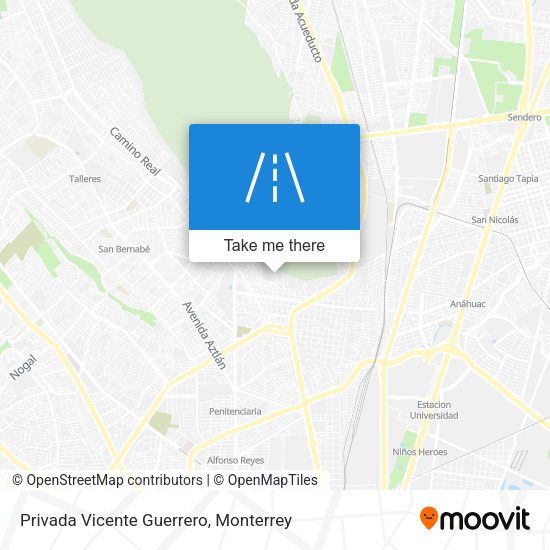 Privada Vicente Guerrero map