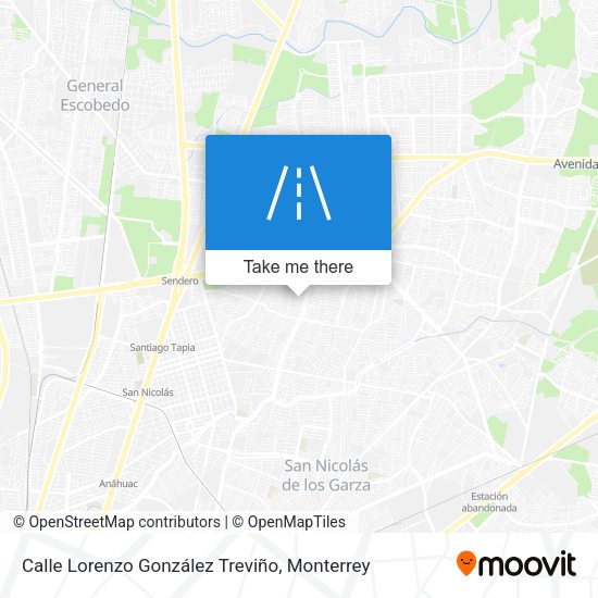 Calle Lorenzo González Treviño map