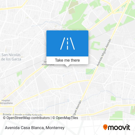 Mapa de Avenida Casa Blanca