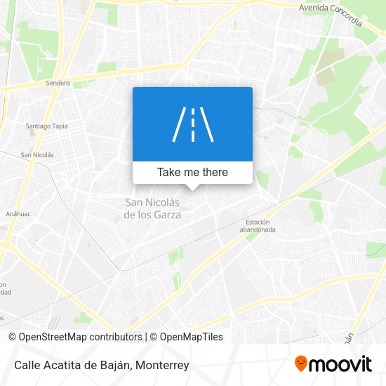 Calle Acatita de Baján map