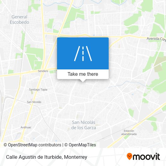 Calle Agustín de Iturbide map